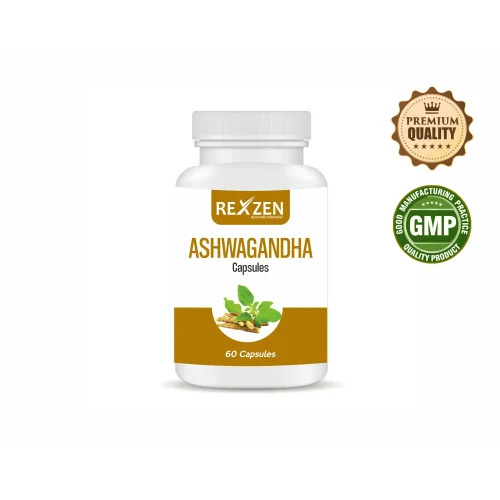 Ashwagandha Extract Capsules - 60 Count | Herbal Medicine Supports Pain Relief Sleep Aid Detoxifying Heart-Protection Anti-Inflammatory Properties