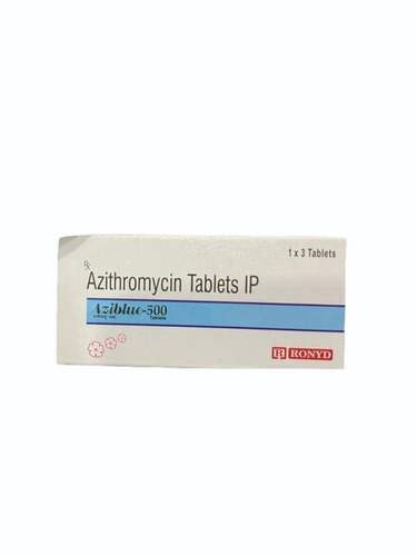 Azithromycin 500 Mg Tablets IP - Medicine Grade, Prescription Required for Hospital and Clinic Use | Quality Assured Medicine Type