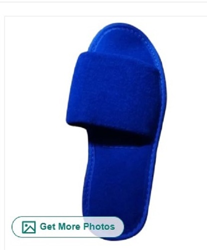 Terry Open Toe Slipper - Various Sizes, Blue | Highly Comfortable, Easy to Wear, Lightweight, Unisex
