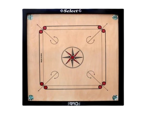 Wooden Carrom Board - 32x32 Inches, Premium Quality for Adults | Ideal for 4 Players, Perfect for Residence