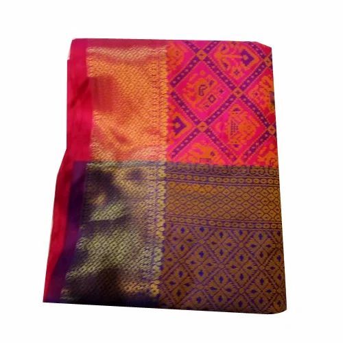 Cotton Silk Saree - 5.5 m Length, Multicolor, Light Weight & Breathable | Printed Banarasi Style, Perfect for Party Wear in Summer & Winter