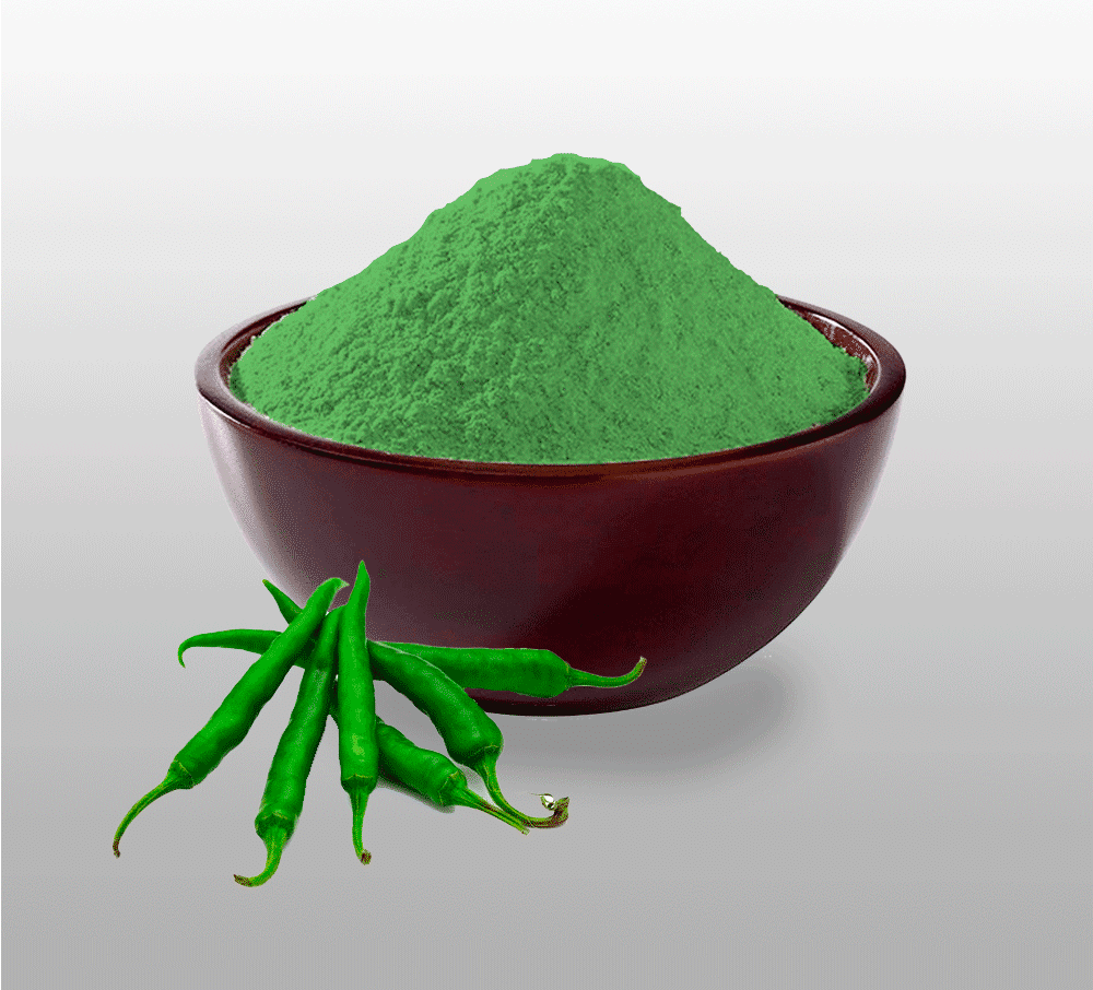 Dehydrated Green Chili Powder at 225.75 INR in Ambala | De Plantes Pvt. Ltd