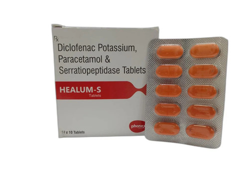 Diclofenac, Paracetamol, Serratiopeptidase Tablets