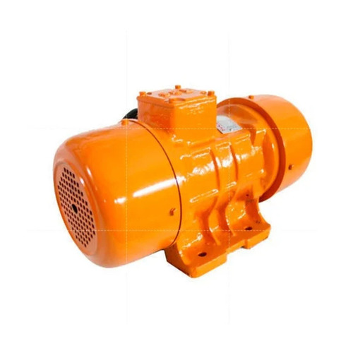 Electric Vibratory Motor - 5 KW Power 2000-6000 RPM Speed IP55 Rating | Drip-Proof Foot Mount Electric Start Mechanical Seal Orange-Yellow Color