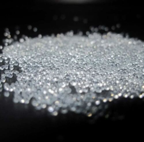 Acrylic Glass Beads - Small Size, White Color | Crystal Main Stone, Ideal For Blankets & Quilts