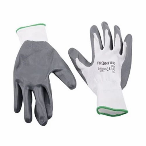 Grey White Large Gre Nitrile Gloves