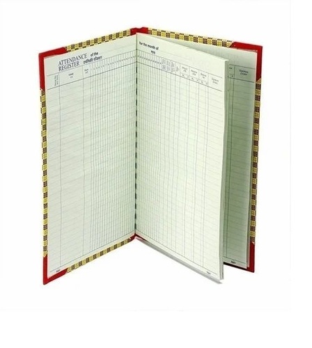 Jagruti Daily Attendance Register - Paper, 80 GSM, 150 Pages, Rectangular | Perfect Bond Binding, Portable Design for Attendance Record Use