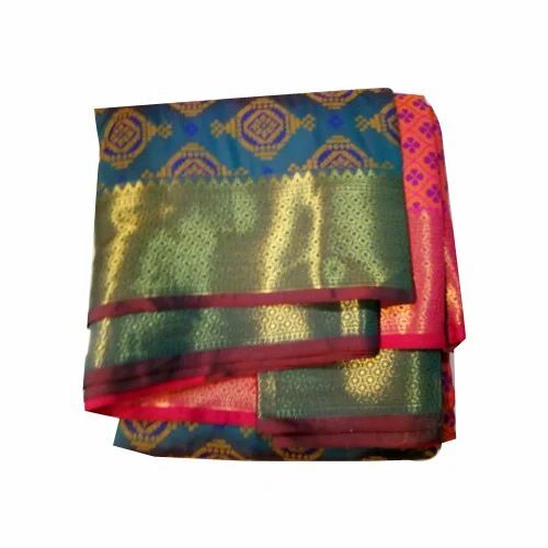 Ladies Banarasi Party Wear Saree - 5.5 M Light Weight Art Silk, Multi-Color Printed, Dry Clean Only, Breathable Fabric