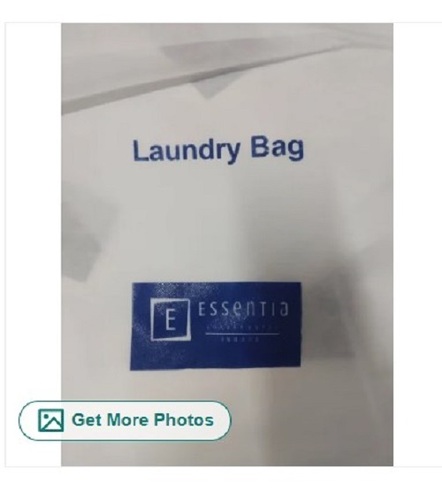 Laundry Bag - Spacious Cotton Blend, White Color , Easy to Carry and Quality Tested