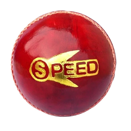 Leather Cricket Ball - Premium Quality Red Leather, Hard and Durable, Printed for Adults, Unisex Play