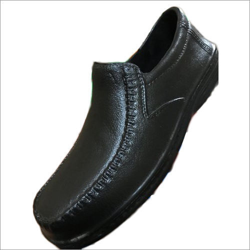 Leather Loafer Shoes - Color: Black