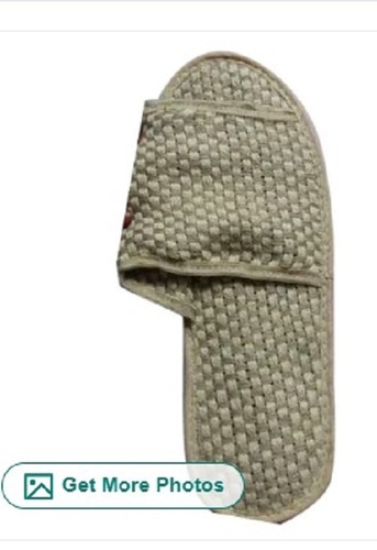 Open Toe Universal Jute Terry Slipper - Terry And Jute Material, Various Sizes, Off White Color | Easy To Wear, Lightweight, Perfect Fit, Anti Skid