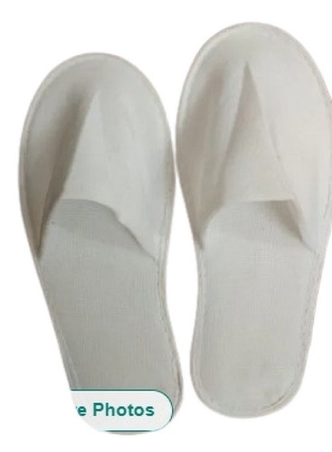 Plain Unisex Terry Towel Slipper - Terry Material, Various Sizes, White Color | Anti Skid, Perfect Fit, Delivered Within Committed Time Frame