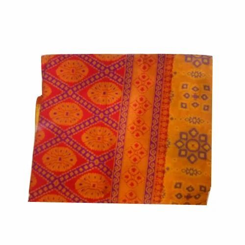 Printed Fancy Saree - 100% Cotton, 5.5 m Length, Multicolor | Light Weight, Breathable, Dry Clean Only for Casual Use