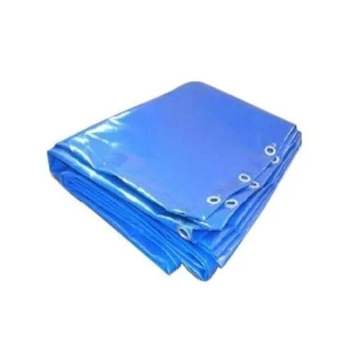 PVC Coated Tarpaulin - 0.40 mm-0.70 mm Thickness, GSM 200 , Blue Nylon, 5'x7' to 16'x20' Sizes, Woven Design for Covering and Temporary Tent Use