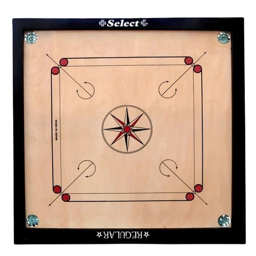 Premium Wooden Carrom Board - 32x32 Inches | Designed for Adults, Up to 4 Players, High-Quality Finish