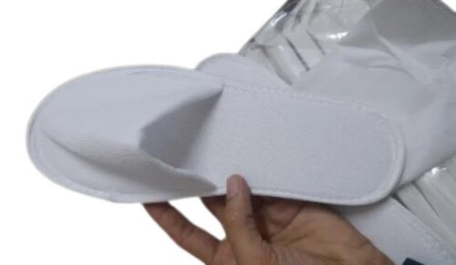 White Disposable Terry Slippers