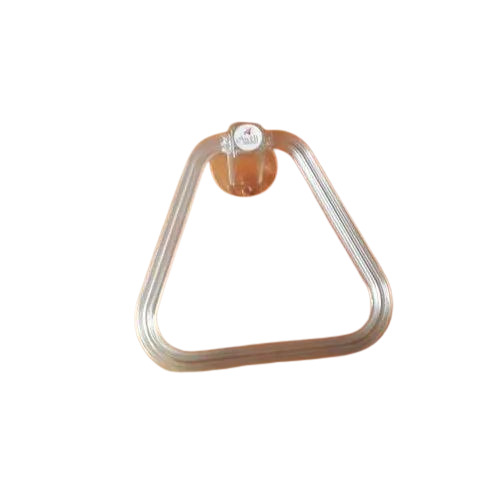 Acrylic Triangle Towel Ring - 8 Inch Size, Transparent Finish | Wall Mounted Design for Bathroom Use