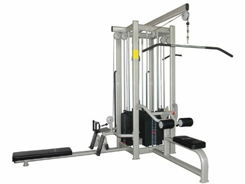 4 Station Multi Gym - Durable Steel Frame, Compact Design For Home Use | Versatile Workouts, Adjustable Weight Stack, User-friendly Assembly, Safe For All Fitness Levels