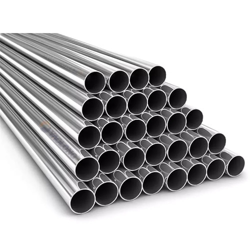 Alloy Stainless Steel Seamless Pipe - High Strength Corrosion Resistant Round Shape Silver Color | Ideal For Versatile Industrial Applications
