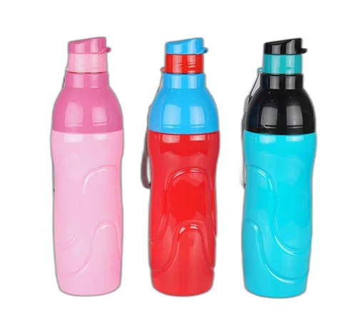 Cool Joy Drinking Water Bottles - Plastic 1000 Milliliters Multi-Color | Durable Portable Leakproof Design for Kids