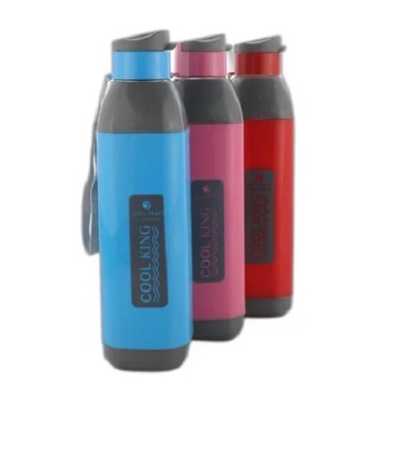 Cool King Water Bottles - Multi-Color Plastic, 800-1000ml Capacity | Durable, Portable, Leakproof Design for Everyday Use