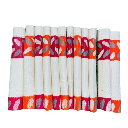 Cristal Crown Cricket Bat Grip - Best Quality Rubber, Flexible Design | Unisex, Adjustable, Pack of 12 Pieces, Ivory White