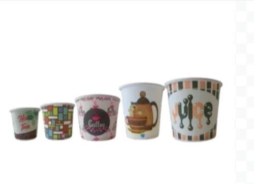 Disposable Tea / Coffee Paper Cup - Plain and Printed Design, 55 ML to 130 ML Capacity, Ideal for Events and Parties, Made of Paper
