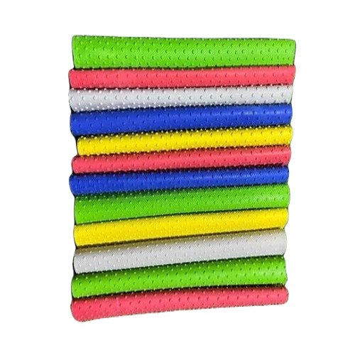 Doted Cricket Bat Grip - Rubber Material, Adjustable Design, Multicolor | Flexible and Durable Grip, Ideal for Adults Unisex Use, Pack of 12 Pieces