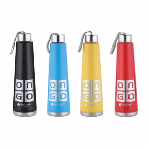 Fancy Cool Max Steel Water Bottles - Plastic Material, 1000ml Capacity, Multi-Color, Round Shape | Designer Leakproof Style for Versatile Use