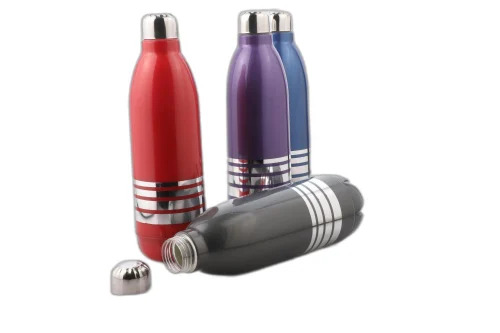 Fancy Cool Track Water Bottles - Plastic, 1000 Milliliter Capacity, Multi-Color, Round Shape | Designer and Leakproof Features