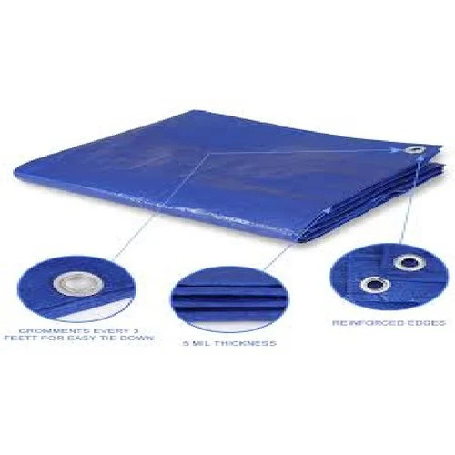 Hdpe Tarpaulin For Transportation - Hdpe Material, Blue Color, 90-350 GSM | Standard Design, Woven Technique, Protects Against Rain, Dust & UV Rays