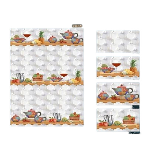 Premium Ceramic Kitchen Wall Tiles - 12 x 14 Inches Glossy Finish for Optimum Quality