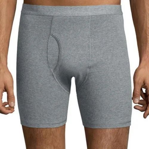 Mens Grey Underwear - Cotton , Lightweight Feel, Moisture-Wicking Properties, Durable Stitching, Supportive Pouch, Easy to Wash, No Ride-Up
