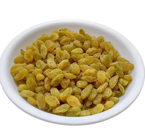 Nashik Golden Raisins - 15 Kilograms, Sweet Taste, Golden Color, Sunlight Dried, A Grade, 100% Maturity, Oval Shape, Standard Size, Shelf Life 12 Months