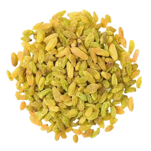 Natural Green Dried Raisins - 15 Kg, 100% Purity, Very Good Quality | Seedless, Sweet Taste, Sunlight-Dried, Elongated Shape, 3 Months Shelf Life