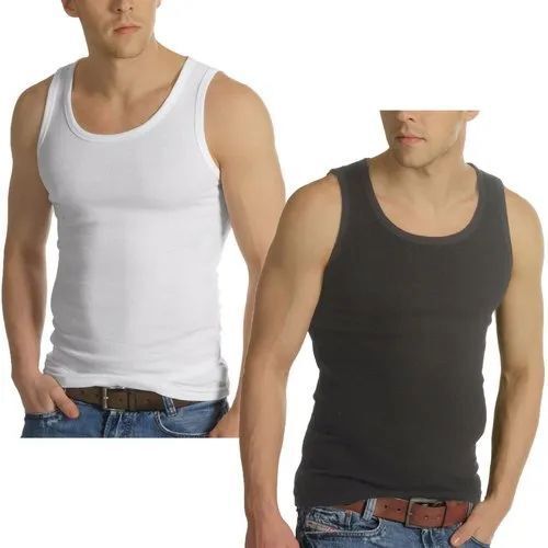 Premium Design Men Cotton Vest - Cotton Blend, Sizes 75 to 110, White and Grey | Relaxed Fit, Quick-Dry Technology, Stylish Design, Tag-Free Comfort, Versatile Wear