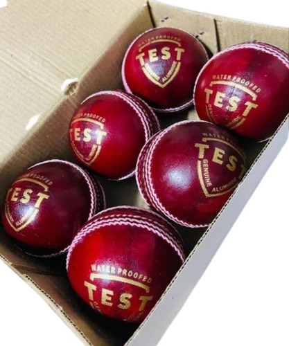 Leather Cricket Ball - Premium Quality, Durable Red Leather | Unisex, Ideal for Adult Play