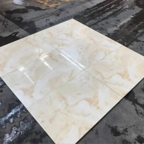 2x2 Bathroom Floor Tile - Ceramic 2x2 Feet (600x600 mm) Matte Finish Cheque Design | Features: Customizable Size