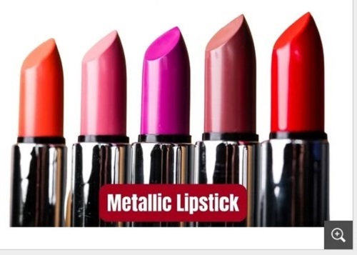 Metallic Shine Lipstick - 5 Gm Smudge Proof, Waterproof, Smooth Texture for All Skin Types