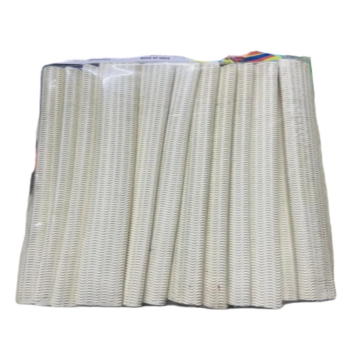 Cricket Bat Grip - Rubber Material, Standard Size, White Color | Light Weight, Durable, Unisex Design, Ideal for Adults