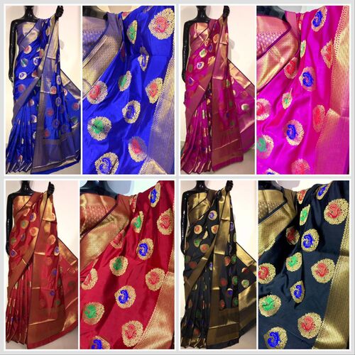 Embroidery Saree - Fabric Type: Tissue