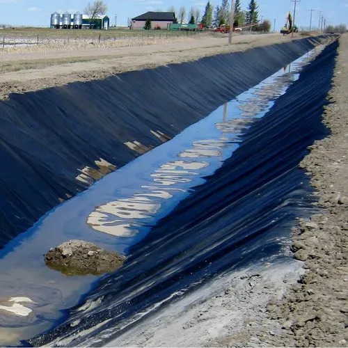 LDPE Canal Lining Film - 54 Inch Width, Black, Soft LDPE Material, 120Â°C - 150Â°C Sealing Temp, 100% Recyclable, Waterproof for Packing