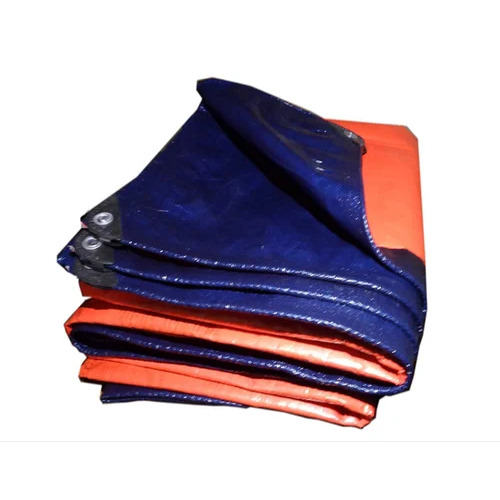 Orange Woven HDPE Tarpaulins - Polypropylene Material, UV-Resistant, Tear-Resistant, Lightweight, Durable | Ideal for Protecting Valuable Items from Harsh Weather Conditions