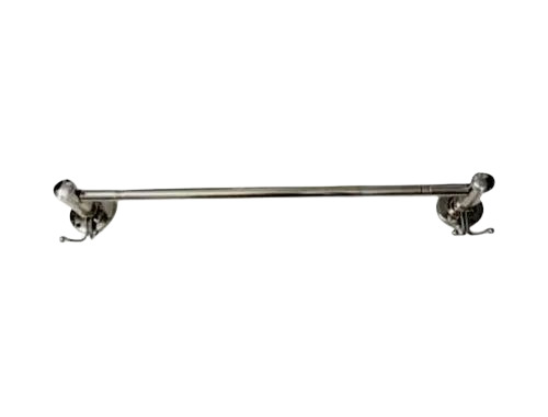 Stainless Steel Towel Rod - 24 Inch, Chrome Finish, Silver Color, SS304 Grade, Corrosion Resistant | Wall Mounted Design