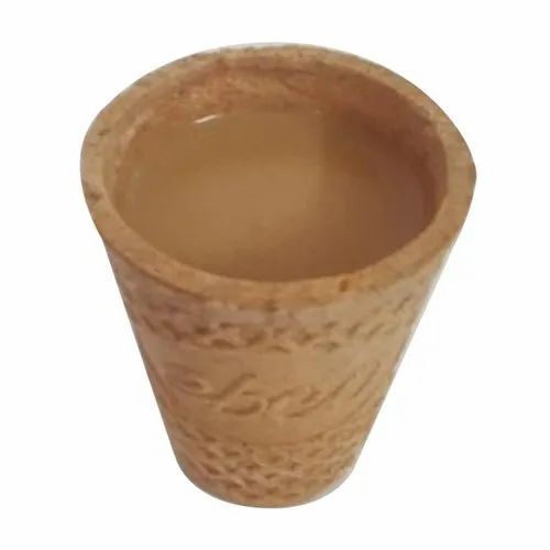 Sweet Edible Cup - 100% Pure Grade, Eggless, Brown Color | Gluten Free, Crispy Texture, Sweet Taste, Cream Flavor, Vacuum Pack Packaging