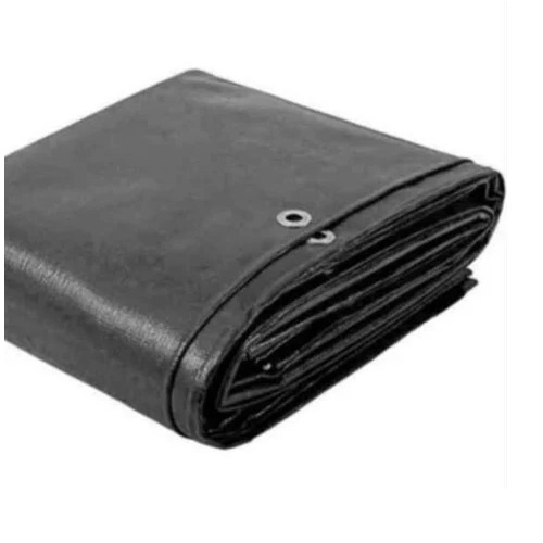 Heavy-Duty Truck Tarpaulin Cover - HDPE Material, Waterproof & UV Resistant, Black Color | Tear-Resistant, Reinforced Edges, All-Weather Protection