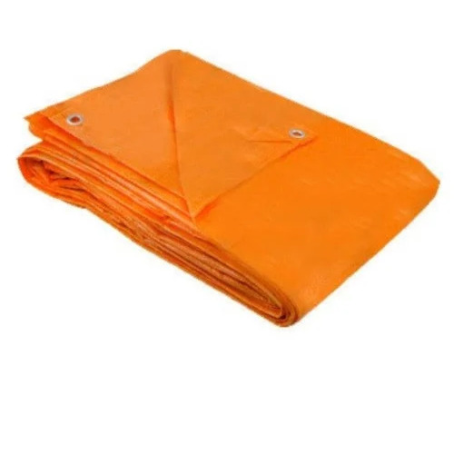 Truck Tarpaulin Sheet - HDPE Material, 100% Waterproof, Orange Color | UV-Stabilized, Tear-Resistant, Heat-Sealed Edges for Durability