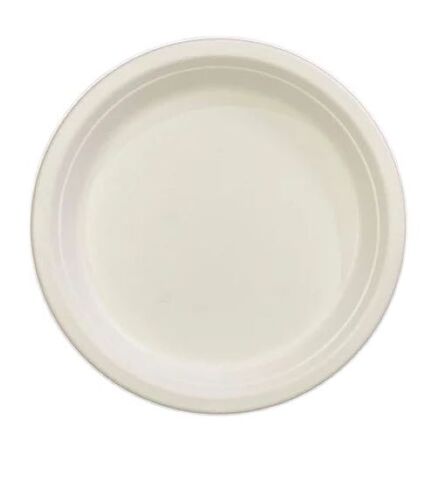 White Paper Plate - Premium Quality, Eco-Friendly Durable Grease-Resistant Design | 100 Pieces, Food-Safe, Sturdy Edges, Disposable Convenience