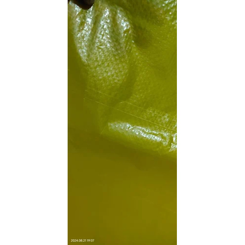 HDPE Tarpaulin - 110 GSM Polyethylene Coated, Yellow, Waterproof for Agriculture, Camping, and Protection from Water and Wind
